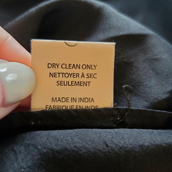 TRYB Silk Short Sleeve Cutout Asymmetric Top 6 Black Whimsigoth Fairy Grunge - Picture 11 of 11